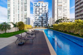 Apt 1 dormitorio - alto da boa vista - com ar condicionado, WIFI, estacionamento, otima localização, proximo metro e principais avenidas da zona sul de sp